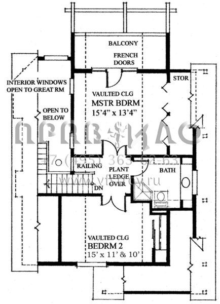 Проект двухэтажного дома без гаража в стиле Шале S5-127 (4177-00028)
