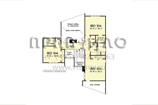 Проект двухэтажного дома с гаражом на две машины в современном стиле S5-255 (2865-00376)