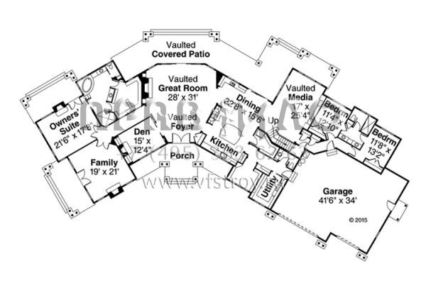 Проект двухэтажного дома с гаражом на три и более машин в скандинавском стиле S5-435 (035-00719)