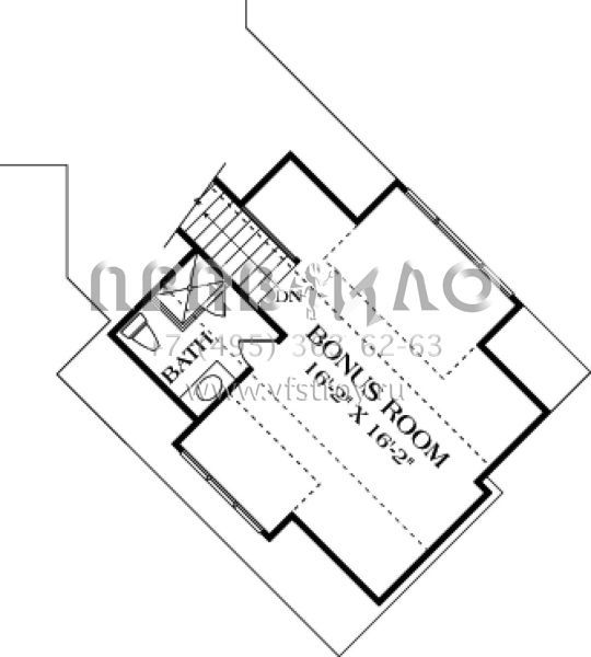 Проект одноэтажного дома с гаражом на две машины в стиле Ранчо S5-394 (3323-00425)