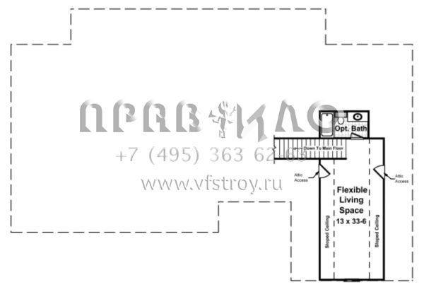 Проект одноэтажного дома с гаражом на две машины в стиле Ранчо S5-233 (348-00150)