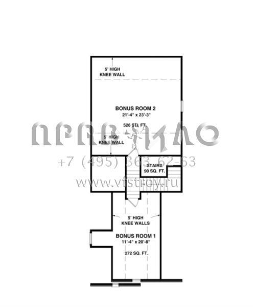 Проект двухэтажного дома с гаражом на две машины в американском стиле S5-170 (036-00056)