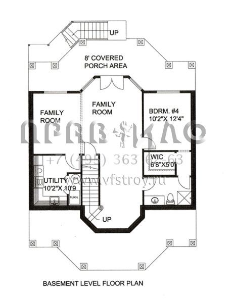 Проект двухэтажного дома без гаража в скандинавском стиле S5-257 (039-00626)