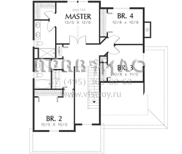 Проект одноэтажного дома с гаражом на две машины в стиле Ранчо S5-181 (2559-00240)