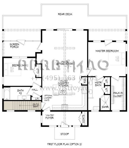 Проект одноэтажного дома без гаража в современном стиле S5-138 (940-00660)