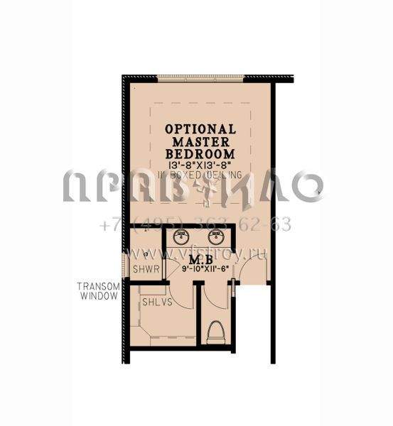 Проект одноэтажного дома с гаражом на две машины в английском стиле S5-166 (8318-00244)