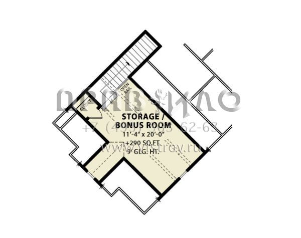 Проект одноэтажного дома с гаражом на две машины в стиле Шале S5-235 (699-00045)