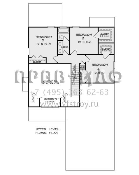Проект двухэтажного дома с гаражом на две машины в американском стиле S5-192 (6082-00210)