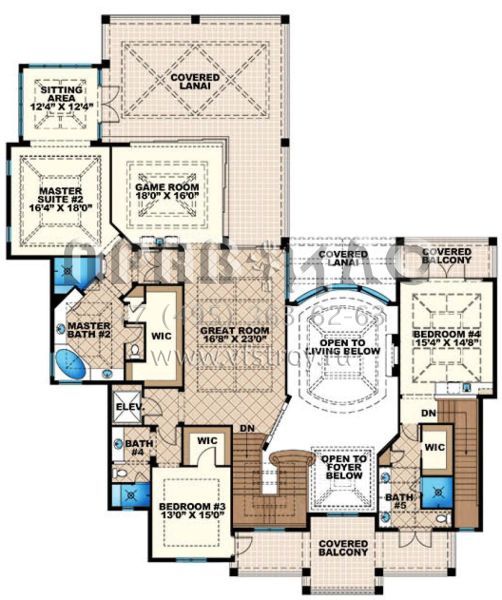 Проект двухэтажного дома с гаражом на три и более машин в прибрежном стиле S5-827 (1018-00270)