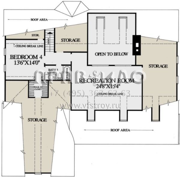 Проект двухэтажного дома с гаражом на две машины в классическом стиле S5-200 (7922-00147)
