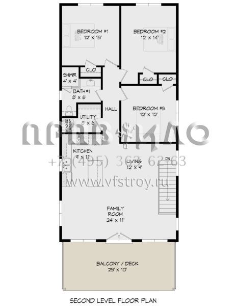 Проект одноэтажного дома с гаражом на три и более машин в современном стиле S5-131 (940-00386)