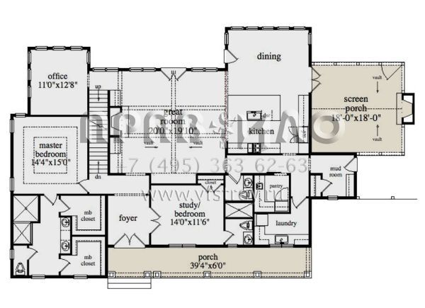 Проект двухэтажного дома с гаражом на две машины в американском стиле S5-298 (957-00071)