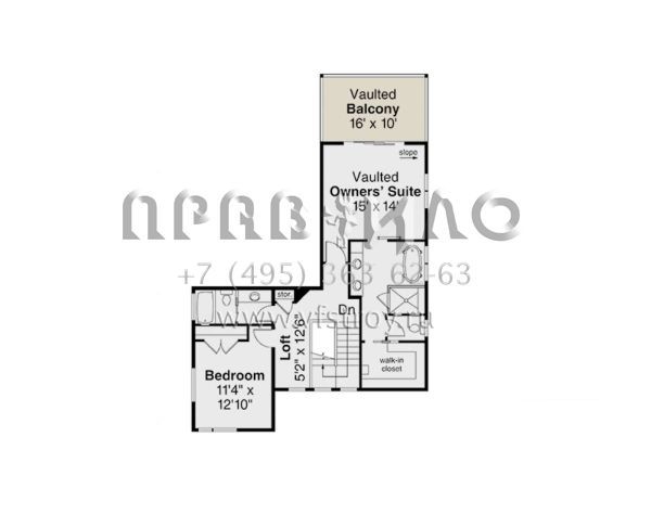 Проект двухэтажного дома с гаражом на две машины в современном стиле S5-282 (035-01046)