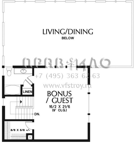 Проект двухэтажного дома с гаражом на три и более машин в стиле Райт S5-297 (2559-00814)