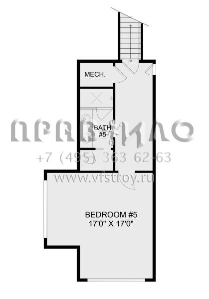 Проект двухэтажного дома с гаражом на три и более машин в современном стиле S5-334 (5565-00080)