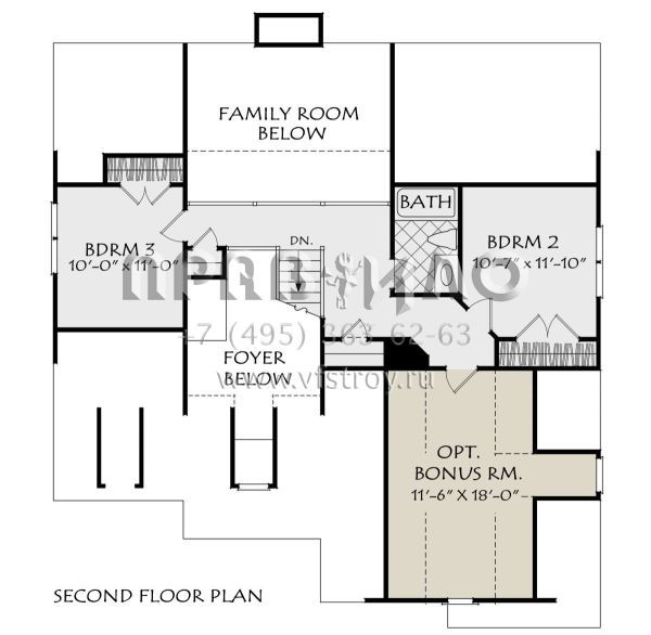 Проект двухэтажного дома с гаражом на две машины в стиле Ранчо S5-160 (8594-00033)