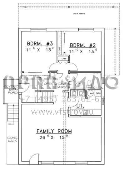 Проект двухэтажного дома без гаража в современном стиле S5-168 (039-00149)