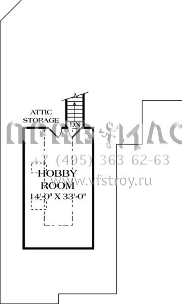 Проект двухэтажного дома с гаражом на две машины в стиле Ранчо S5-435 (3323-00153)