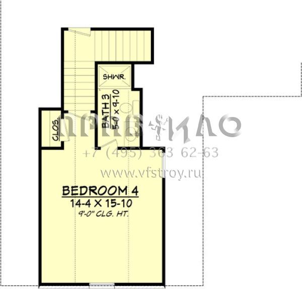 Проект одноэтажного дома с гаражом на две машины в стиле Ранчо S5-224 (041-00104)