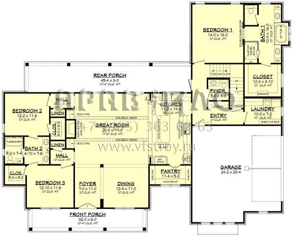 Проект двухэтажного дома с гаражом на две машины в современном стиле S5-278 (041-00253)