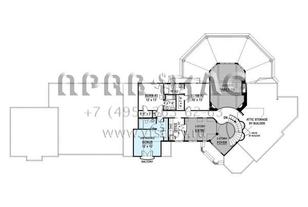 Проект двухэтажного дома с гаражом на три и более машин в английском стиле S5-281 (4195-00055)