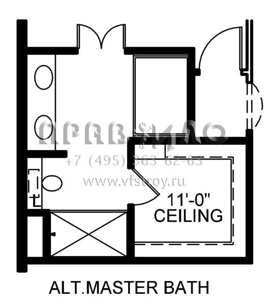 Проект одноэтажного дома с гаражом на две машины в американском стиле S5-174 (402-01595)