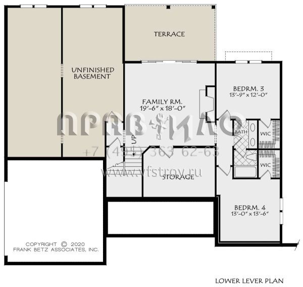 Проект одноэтажного дома с гаражом на две машины в американском стиле S5-282 (8594-00446)
