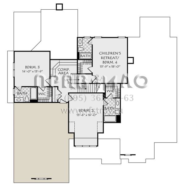 Проект двухэтажного дома с гаражом на три и более машин в английском стиле S5-367 (8594-00067)
