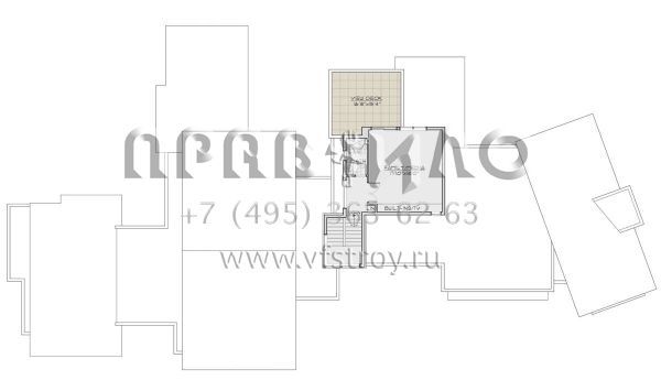 Проект двухэтажного дома с гаражом на три и более машин в современном стиле S5-435 (5829-00038)