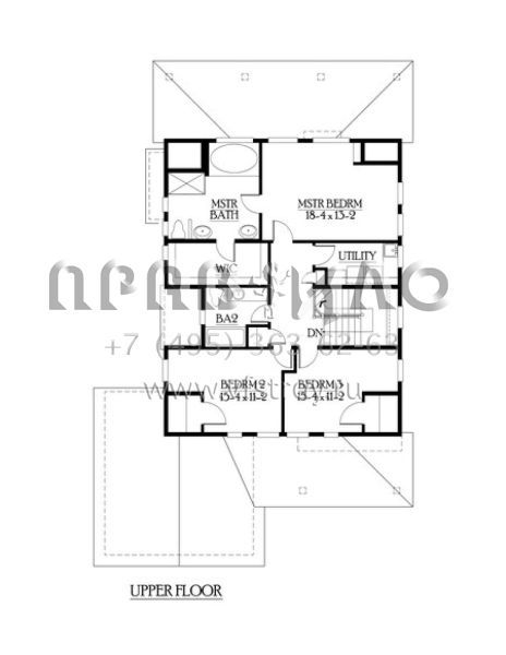Проект двухэтажного дома с гаражом на две машины в скандинавском стиле S5-221 (341-00054)