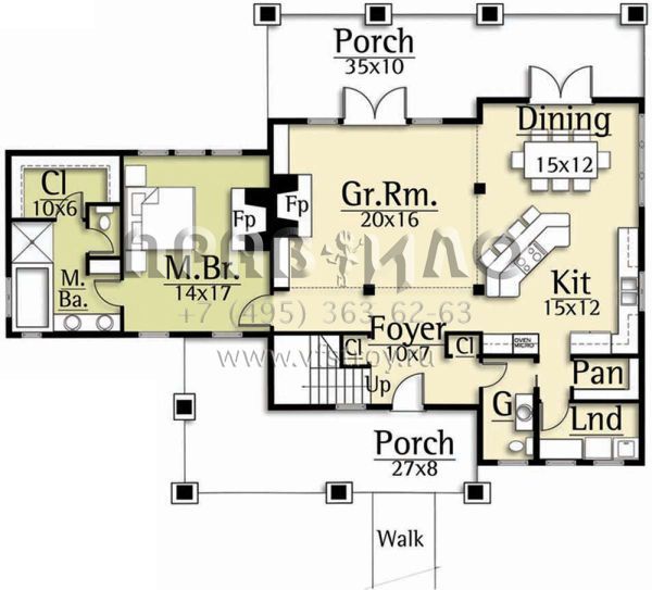 Проект двухэтажного дома с гаражом на две машины в современном стиле S5-249 (8504-00125)