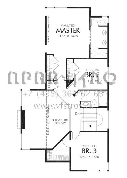 Проект двухэтажного дома с гаражом на две машины в современном стиле S5-184 (2559-00769)