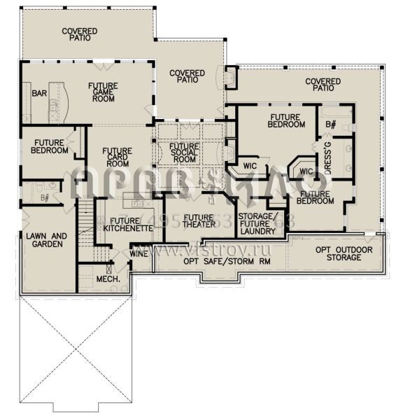 Проект двухэтажного дома с гаражом на две машины в современном стиле S5-307 (699-00261)