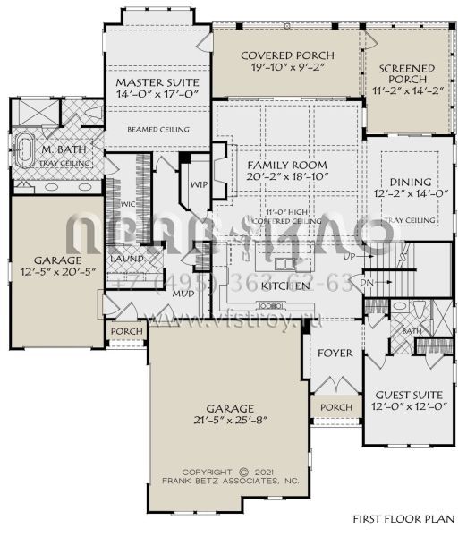 Проект двухэтажного дома с гаражом на три и более машин в современном стиле S5-250 (8594-00463)