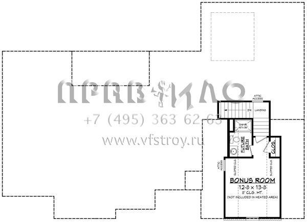Проект одноэтажного дома с гаражом на две машины в стиле Ранчо S5-195 (041-00229)