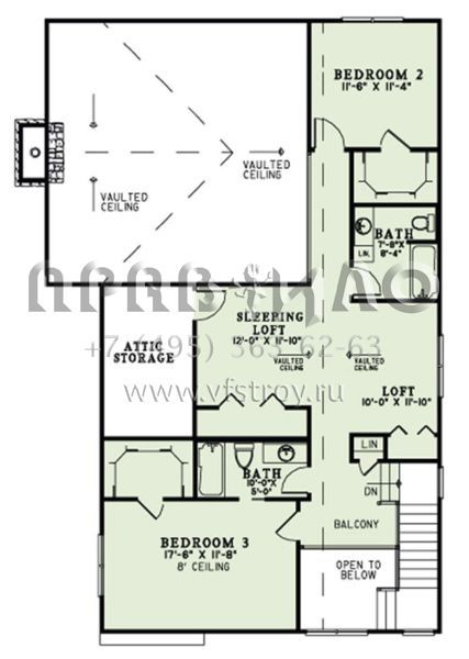 Проект двухэтажного дома с гаражом на две машины в стиле Шале S5-267 (110-01013)
