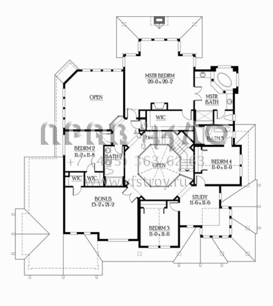 Проект двухэтажного дома с гаражом на три и более машин в скандинавском стиле S5-379 (341-00020)