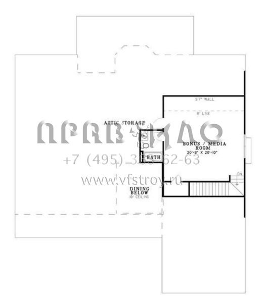 Проект одноэтажного дома с гаражом на две машины в стиле Ранчо S5-217 (110-00473)