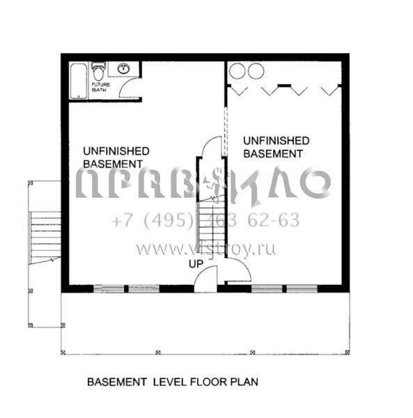 Проект двухэтажного дома без гаража в стиле Ранчо S5-288 (039-00591)