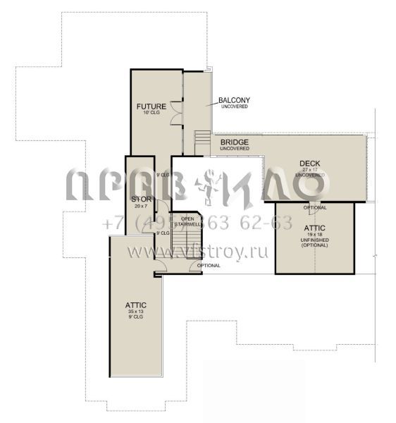 Проект одноэтажного дома с гаражом на три и более машин в английском стиле S5-422 (5445-00514)