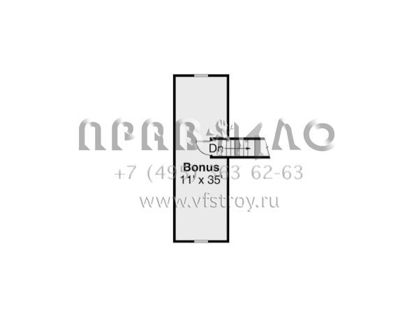 Проект двухэтажного дома с гаражом на три и более машин в американском стиле S5-279 (035-01078)