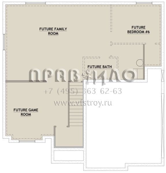 Проект двухэтажного дома с гаражом на две машины в стиле Ранчо S5-231 (8768-00070)