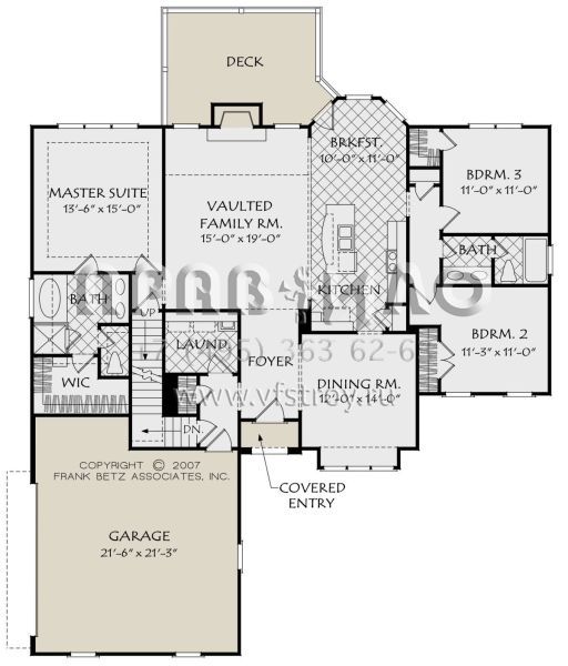 Проект одноэтажного дома с гаражом на две машины в стиле Ранчо S5-163 (8594-00028)