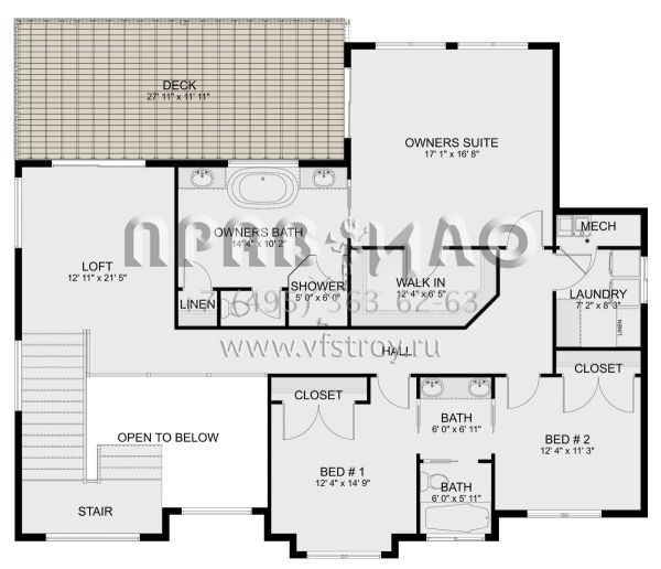 Проект двухэтажного дома с гаражом на три и более машин в современном стиле S5-292 (2802-00184)