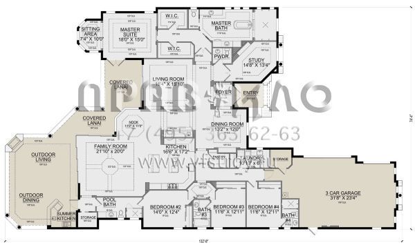 Проект одноэтажного дома с гаражом на две машины в прибрежном стиле S5-393 (5565-00101)