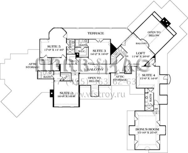 Проект двухэтажного дома с гаражом на три и более машин в современном стиле S5-943 (3323-00528)