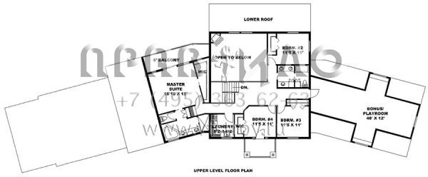 Проект трехэтажного дома с гаражом на три и более машин в скандинавском стиле S5-563 (039-00684)