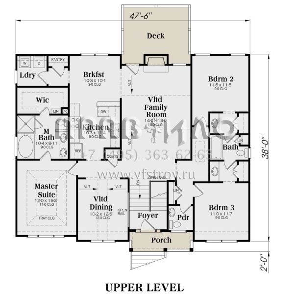 Проект двухэтажного дома с гаражом на две машины в американском стиле S5-165 (009-00088)