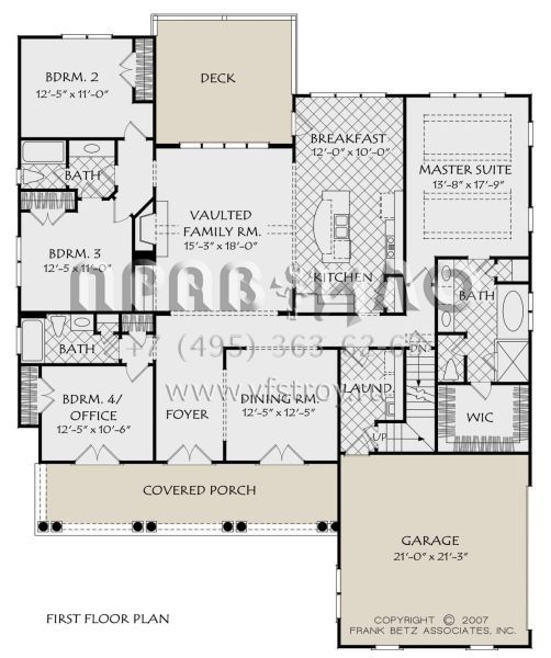 Проект одноэтажного дома с гаражом на две машины в стиле Ранчо S5-216 (8594-00076)