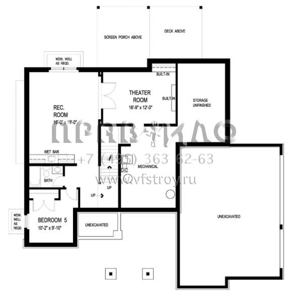 Проект двухэтажного дома с гаражом на три и более машин в американском стиле S5-278 (036-00217)